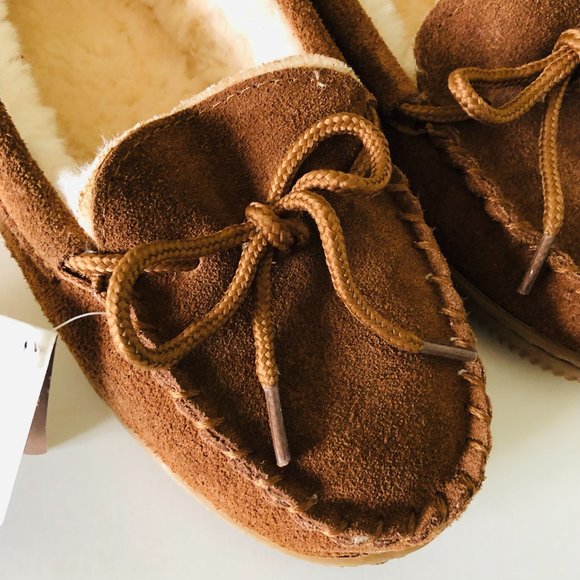 LAMO Sheepskin Chestnut Slippers Kids Size 3 Year - Picture 2 of 6